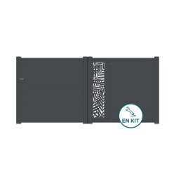 Portail en kit alu coulissant PIO