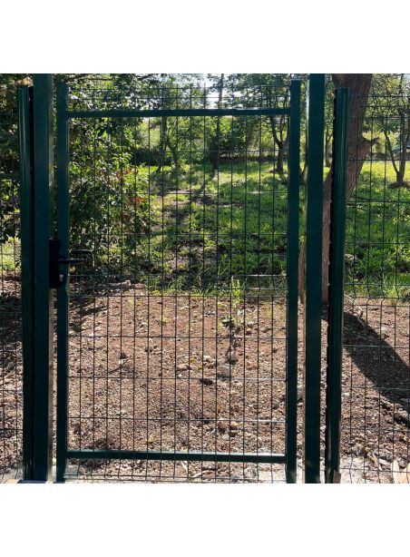 Portillon De Jardin 1 M X 1,4 M NALI - Acier Noir Mat Plein, Occultant - Portillon Piéton Robuste Pour Clôture Et Entrée