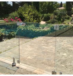 Portillon Verre Invisible Ht 1m15 - Passage 1m