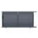 Arles Aluminum Sliding Gate with Louvered Panels – 3.5m or 4m Opening, 1.7m Height – Gray