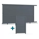 Bordeaux Sliding Gate and Pedestrian Gate Set