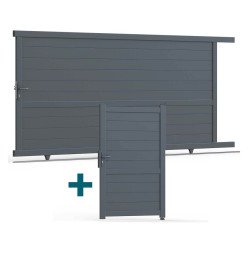 Bordeaux Sliding Gate and Pedestrian Gate Set
