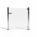 Glass Gate Height 1.15m - 1m Opening