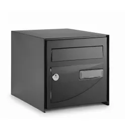 Double Door Mailbox for Rigid Fence - Anthracite