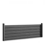 Flex Aluminum Fence Kit with Louvered Slats for In-Ground