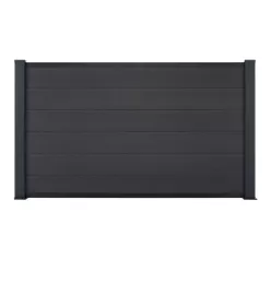 Ness Composite Fence Kit with Solid Boards on Plates