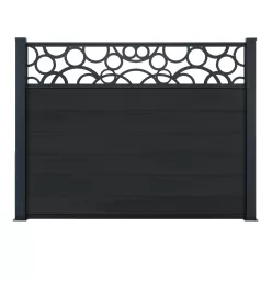Ness Composite Fence Kit with Solid Boards on Plates and