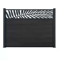 Ness Composite Fence Kit with Solid Boards on Plates and
