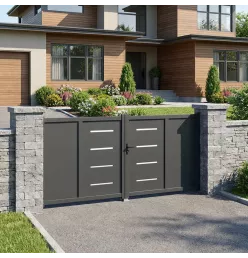 Lorient Aluminum Gate Gray,...