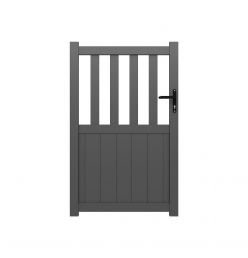 Portillon ALU Valence passage 1m00 - Ht 1m60 - Gris