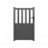 Aluminum Garden Gate Valence 1m Passage - 1.6m Height - Gray