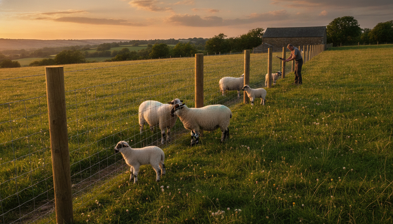 Installing a Sheep Fence: Mesh, Height, and Tension