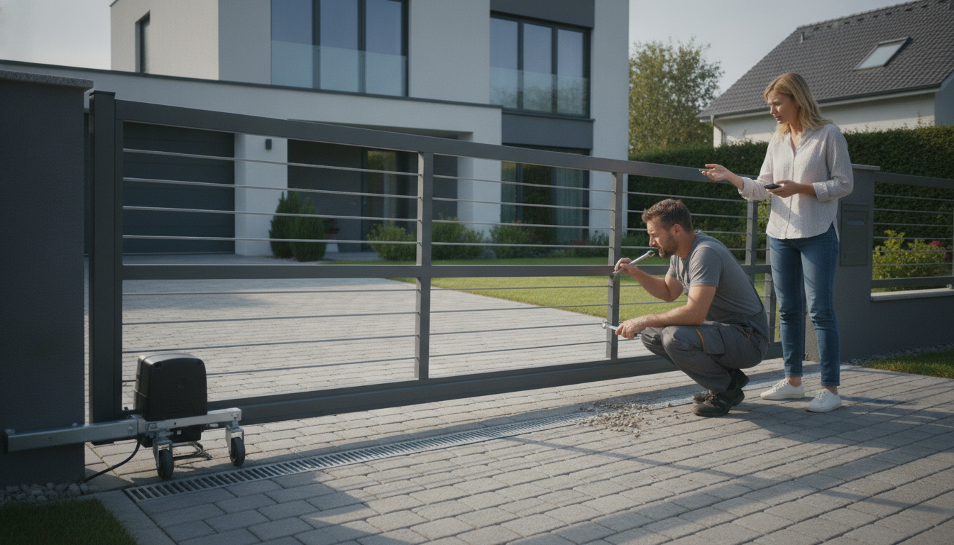 Sliding gate derailing: causes and adjustment solutions