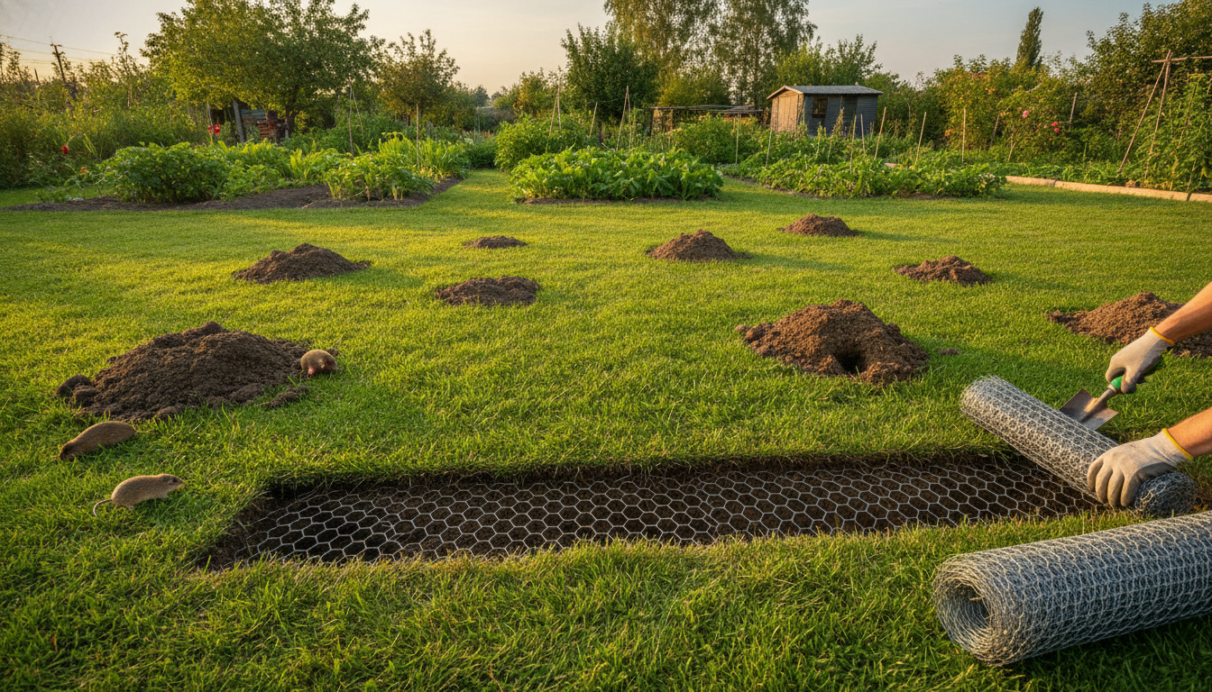 Mole-proof fencing and small pests: is buried mesh effective?